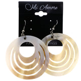 Mi Amore Dangle-Earrings White/Silver-Tone