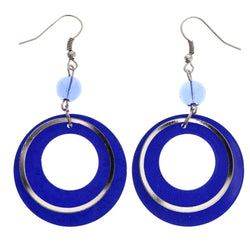 Mi Amore Dangle-Earrings Blue/Silver-Tone