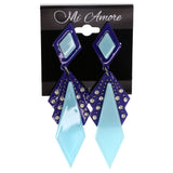 Mi Amore Dangle-Earrings Blue