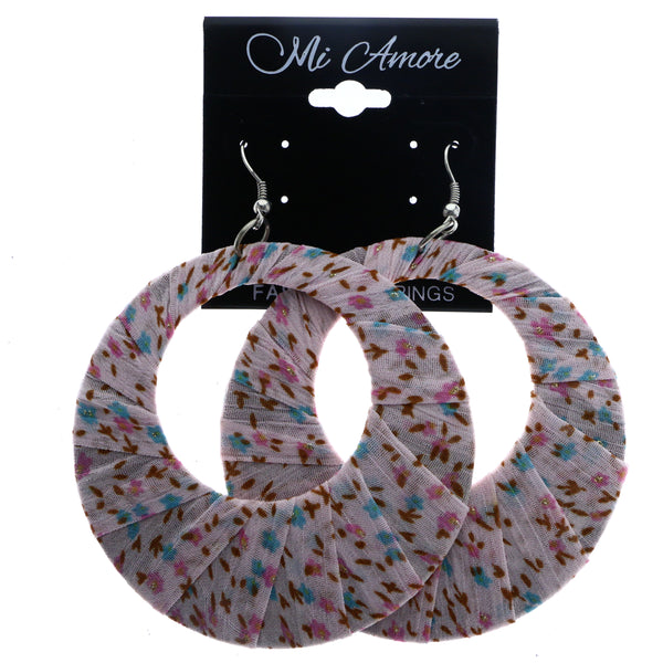 Mi Amore Flower Dangle-Earrings Pink/Blue