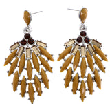 Mi Amore Drop-Dangle-Earrings Yellow/Brown