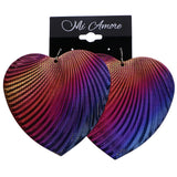 Mi Amore Rainbow Heart Dangle-Earrings Multicolor