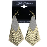 Mi Amore Glitter Dangle-Earrings Gold-Tone/Silver-Tone