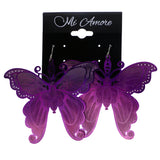 Mi Amore Ombre Butterfly Dangle-Earrings Pink & Purple