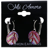 Mi Amore AB Finish Dangle-Earrings Pink