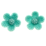 Mi Amore Flower Stud-Earrings Green