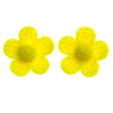 Mi Amore Flower Stud-Earrings Yellow