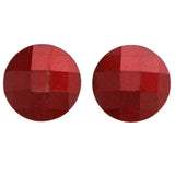 Mi Amore Faceted Stud-Earrings Red