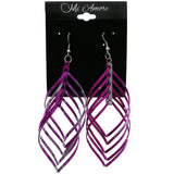 Mi Amore Layered Dangle-Earrings Pink