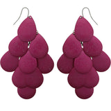 Mi Amore Layered Chandelier-Earrings Pink