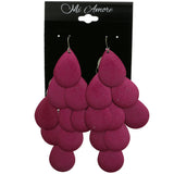 Mi Amore Layered Chandelier-Earrings Pink