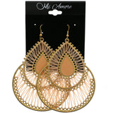 Mi Amore String Dangle-Earrings Gold-Tone/Peach