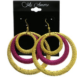 Mi Amore Layered Dangle-Earrings Gold-Tone/Pink