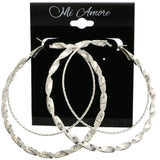 Mi Amore Hoop-Earrings Silver-Tone