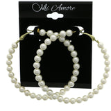 Mi Amore Hoop-Earrings White