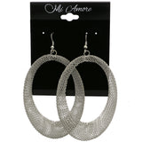 Mi Amore Mesh Dangle-Earrings Silver-Tone