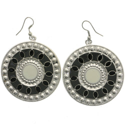 Mi Amore Mandala Dangle-Earrings Silver-Tone