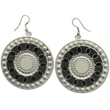 Mi Amore Mandala Dangle-Earrings Silver-Tone