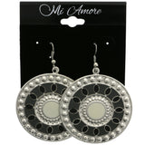 Mi Amore Mandala Dangle-Earrings Silver-Tone