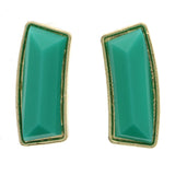 Mi Amore Dangle-Earrings Green/Gold-Tone