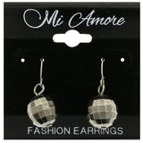 Mi Amore Disco Ball Dangle-Earrings Silver-Tone