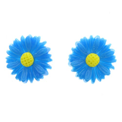 Mi Amore Daisy Stud-Earrings Blue/Yellow
