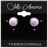 Mi Amore Stud-Earrings Purple