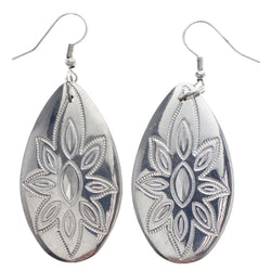 Mi Amore Flower Dangle-Earrings Silver-Tone