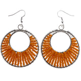 Mi Amore Dangle-Earrings Orange/Silver-Tone