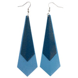 Mi Amore Glitter Dangle-Earrings Blue