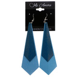 Mi Amore Glitter Dangle-Earrings Blue