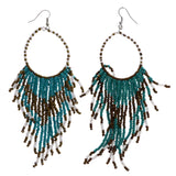 Mi Amore Dangle-Earrings Green/Gold-Tone