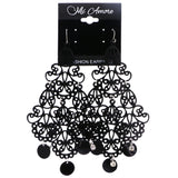 Mi Amore Dangle-Earrings Black