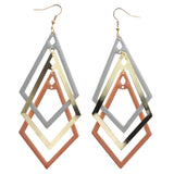 Mi Amore Dangle-Earrings Gold-Tone/Orange