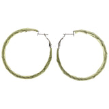 Mi Amore Hoop-Earrings Green/Gold-Tone