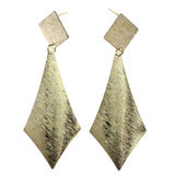 Mi Amore Textured Drop-Dangle-Earrings Gold-Tone