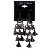 Mi Amore Chandelier-Earrings Black