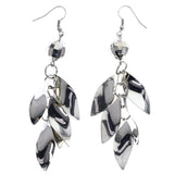 Mi Amore Faceted Dangle-Earrings Silver-Tone