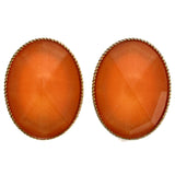 Mi Amore Stud-Earrings Orange/Gold-Tone