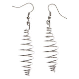 Mi Amore Spring Like Dangle-Earrings Silver-Tone