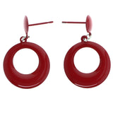 Mi Amore Drop-Dangle-Earrings Red