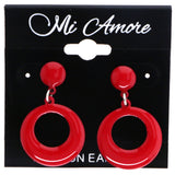 Mi Amore Drop-Dangle-Earrings Red