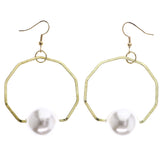 Mi Amore Dangle-Earrings Gold-Tone/White