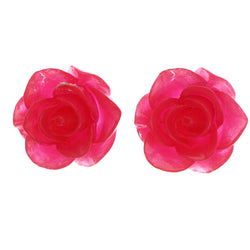 Mi Amore Rose Post-Earrings Pink