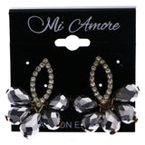Mi Amore Faceted Post-Earrings Silver-Tone/Gold-Tone