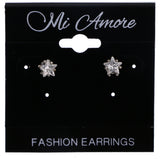 Mi Amore Star Stud-Earrings Silver-Tone