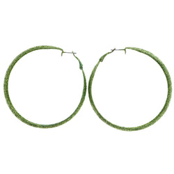 Mi Amore Neon Hoop-Earrings Green