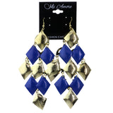 Mi Amore Butterfly Chandelier-Earrings Gold-Tone/Blue