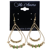 Mi Amore Dangle-Earrings Gold-Tone/Green