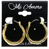 Mi Amore Hoop-Earrings Gold-Tone/Green